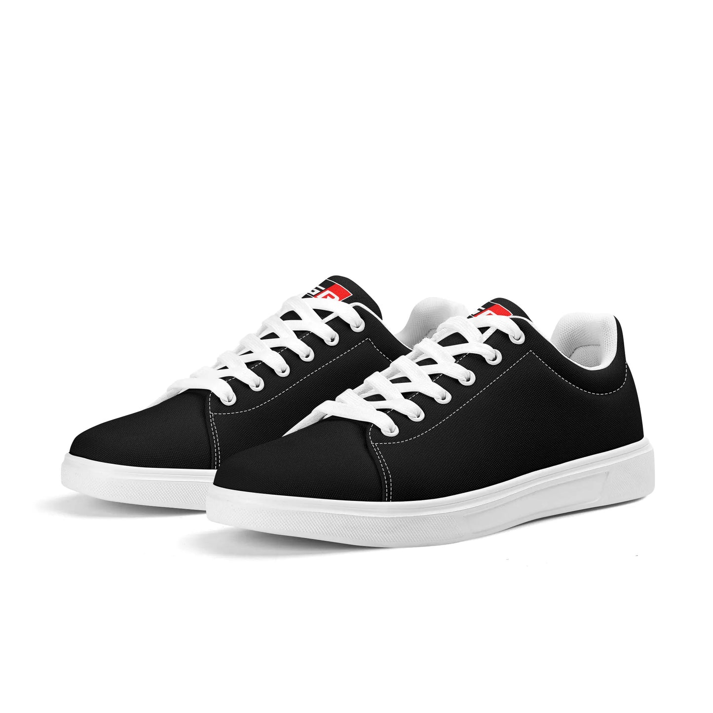 Mens Lightweight Low Top Canvas Shoe - GR - Colour Tongue