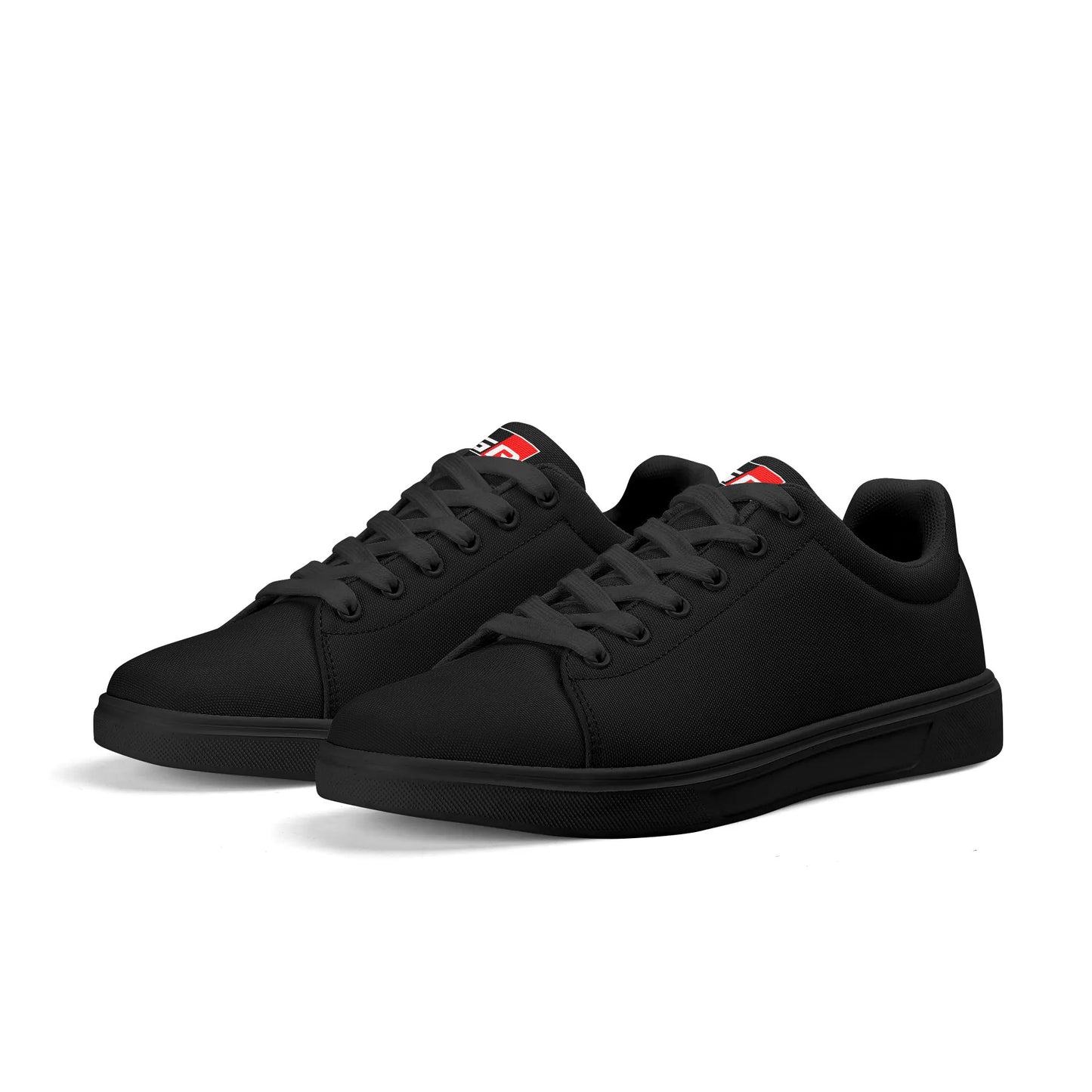 Mens Lightweight Low Top Canvas Shoe - GR - Colour Tongue