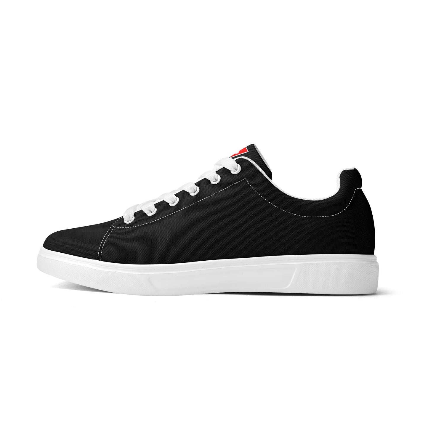 Mens Lightweight Low Top Canvas Shoe - GR - Colour Tongue