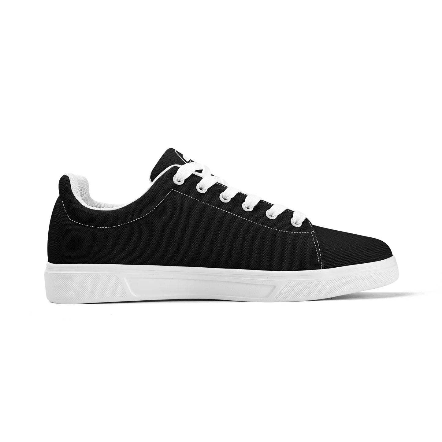 Mens Lightweight Low Top Canvas Shoe - GR - Colour Tongue