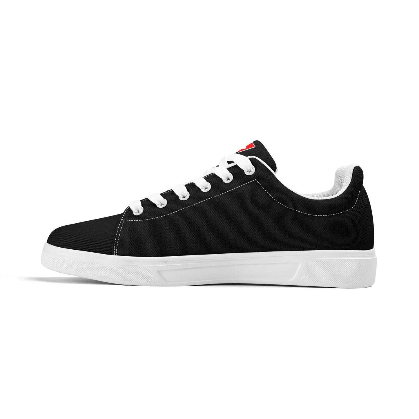 Mens Lightweight Low Top Canvas Shoe - GR - Colour Tongue