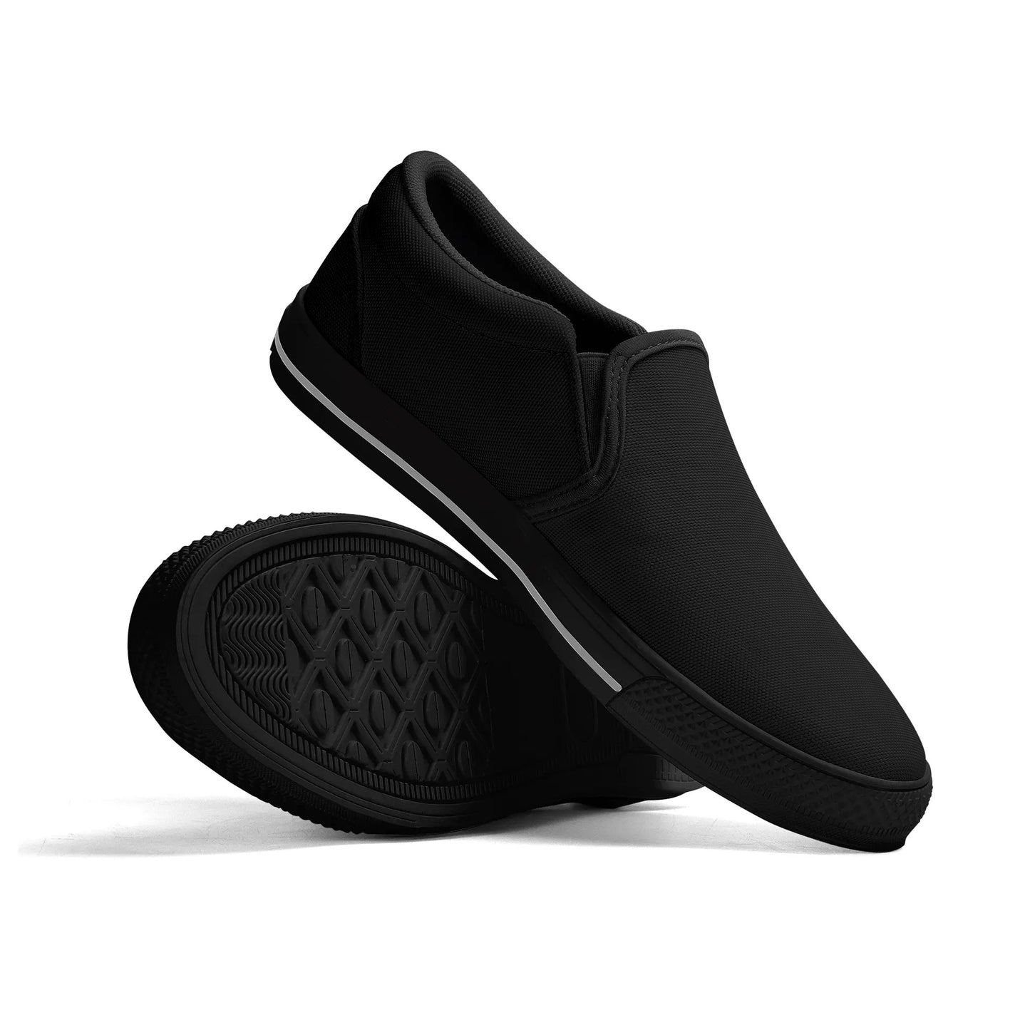 Mens Rubber Slip On Shoes - GR - Black