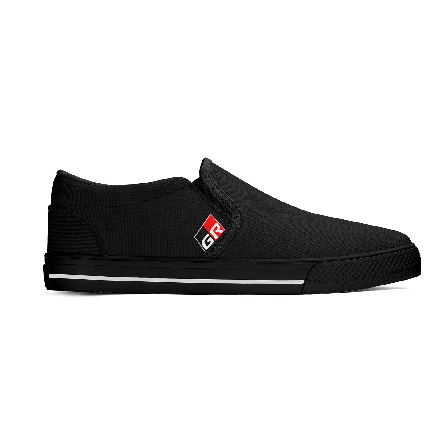 Mens Rubber Slip On Shoes - GR - Black