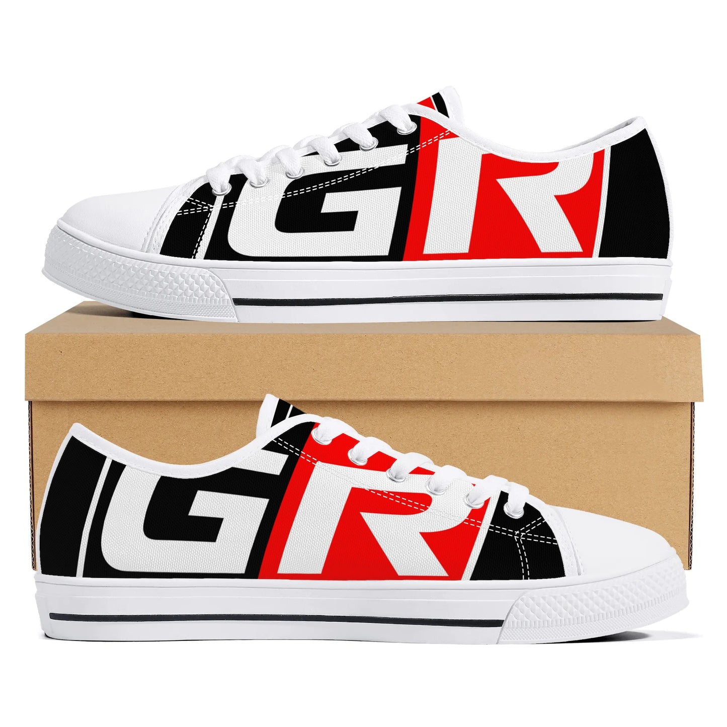 Mens Low Top Canvas Shoes - GR