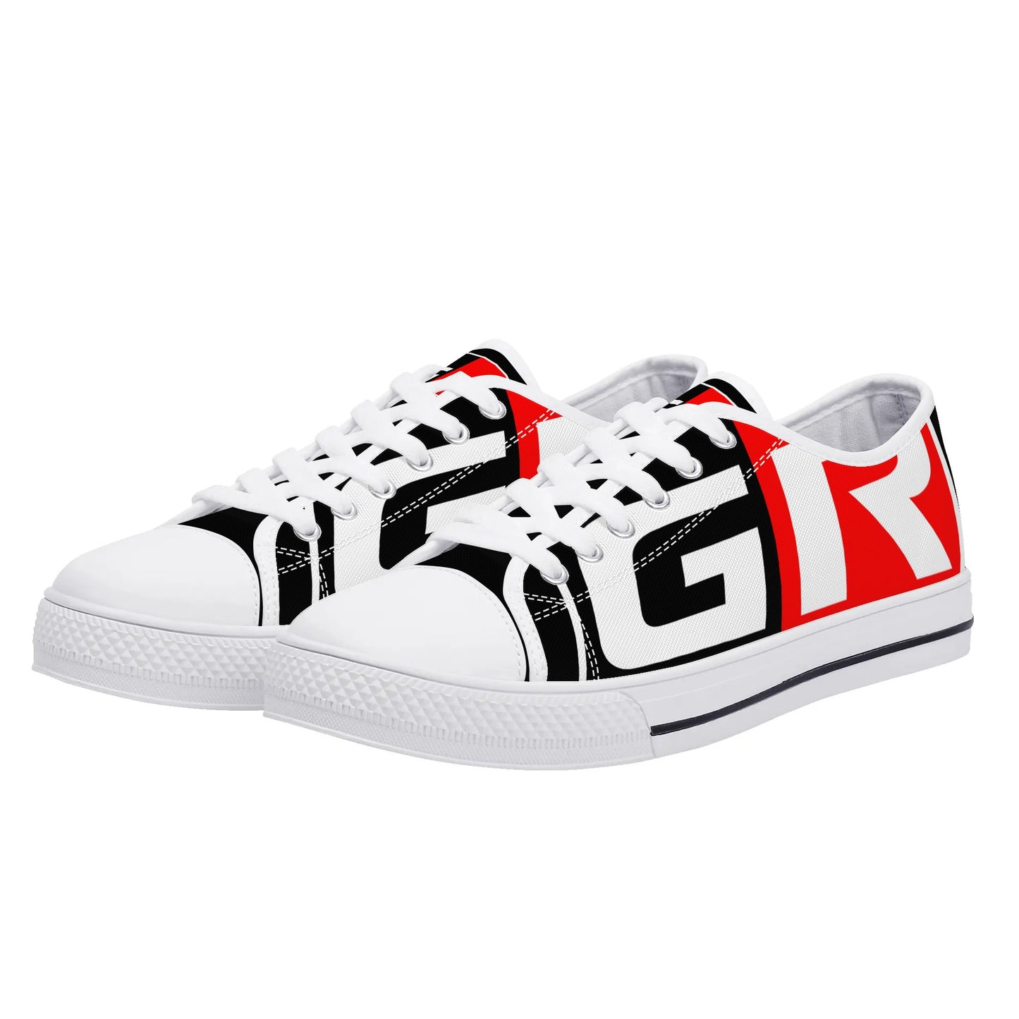 Mens Low Top Canvas Shoes - GR