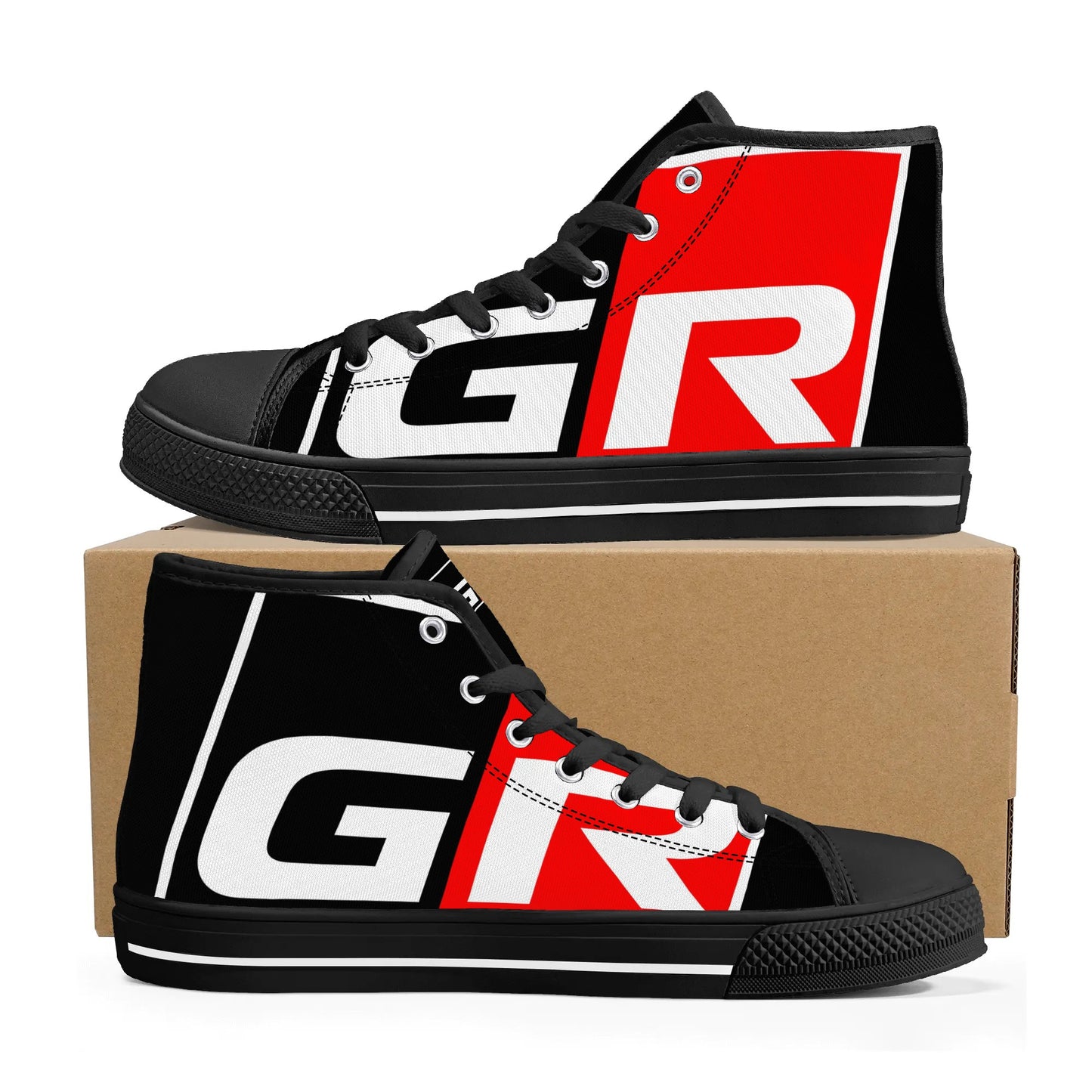 Mens High Top Canvas Shoes - GR