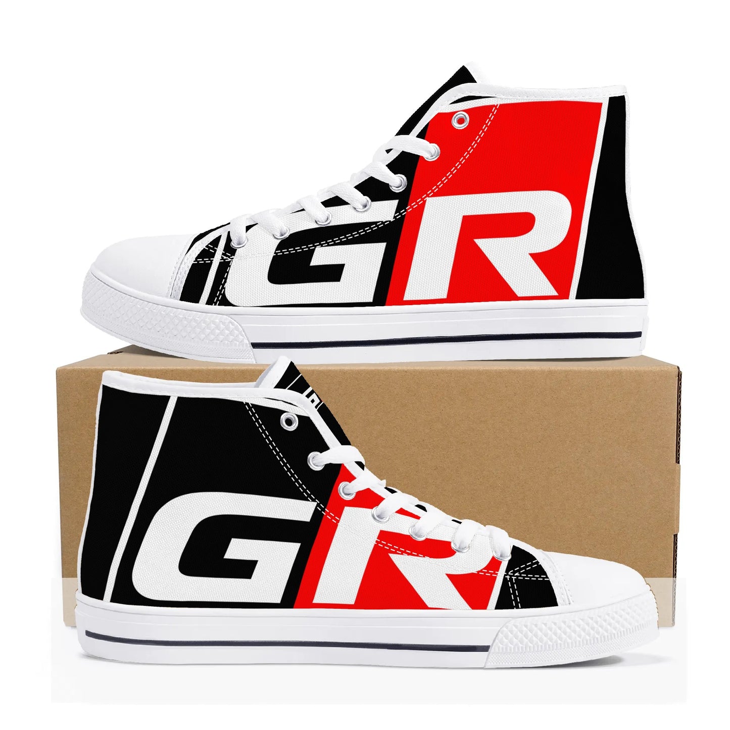 Mens High Top Canvas Shoes - GR