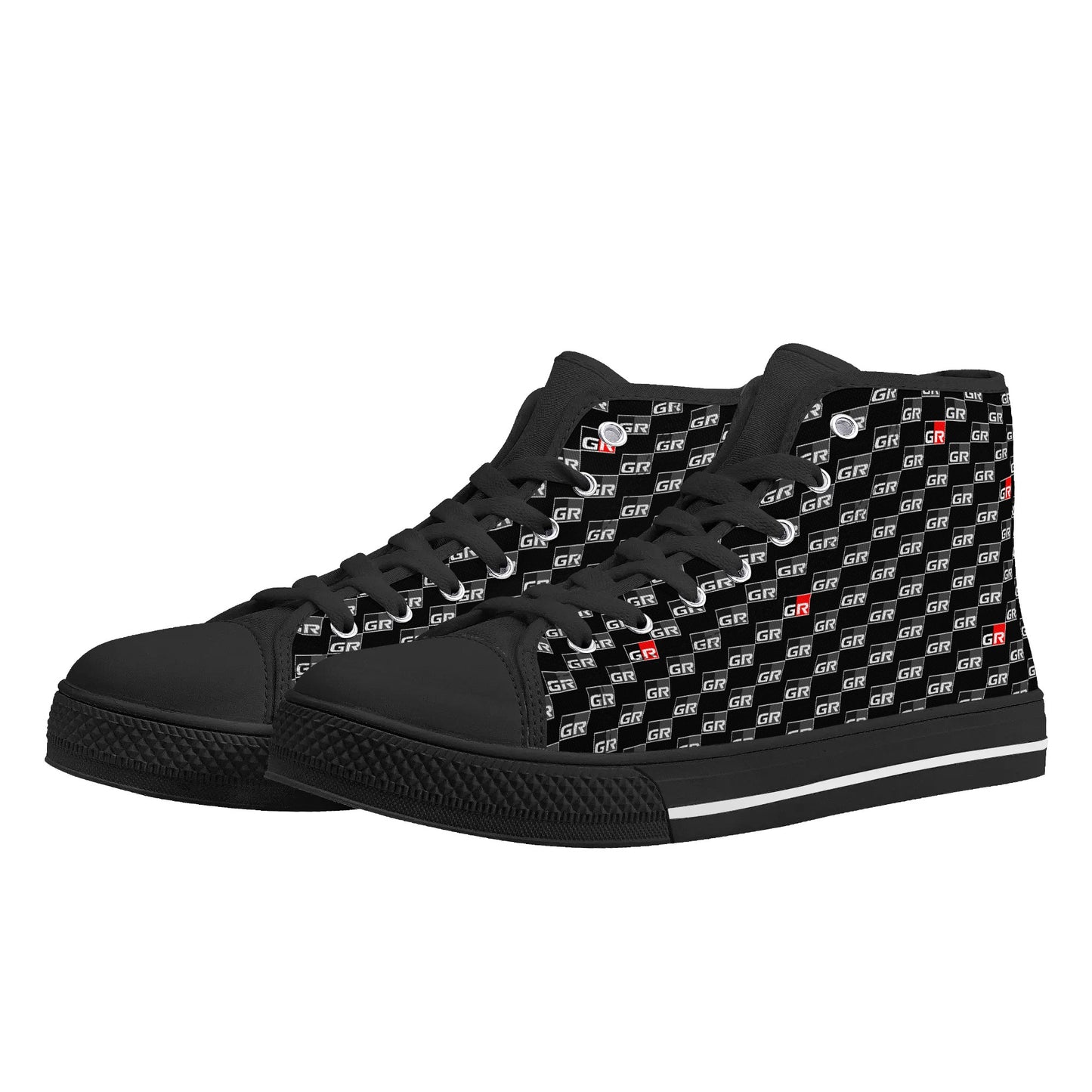 Mens Rubber High Top Canvas Shoes - GRs