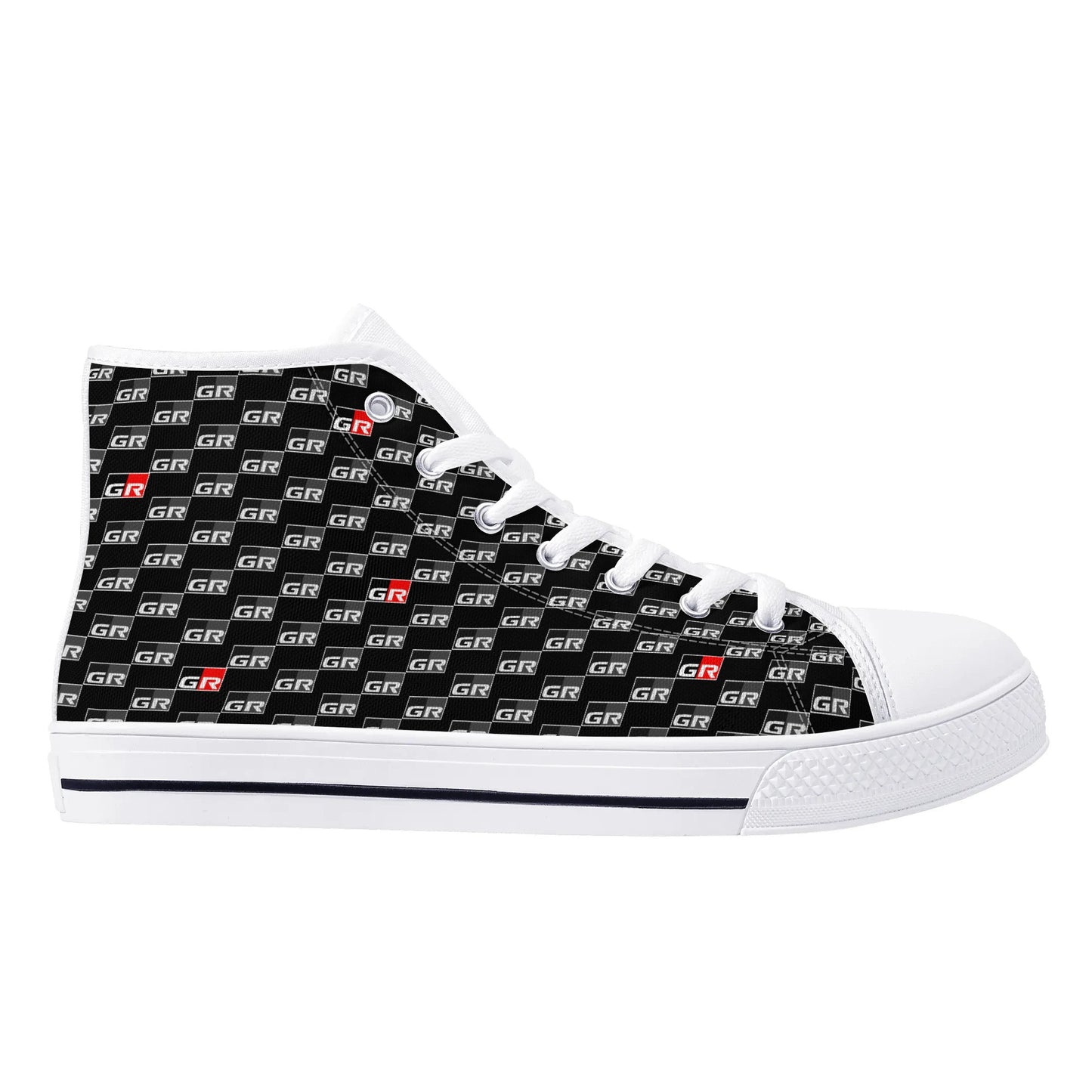 Mens Rubber High Top Canvas Shoes - GRs