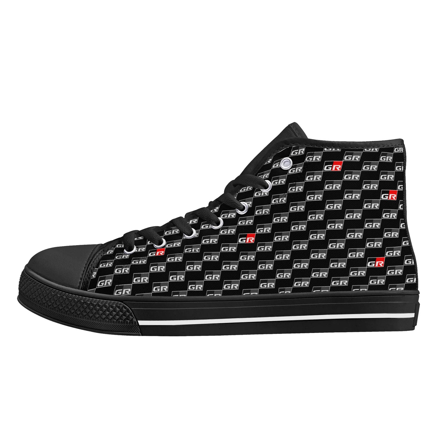 Mens Rubber High Top Canvas Shoes - GRs