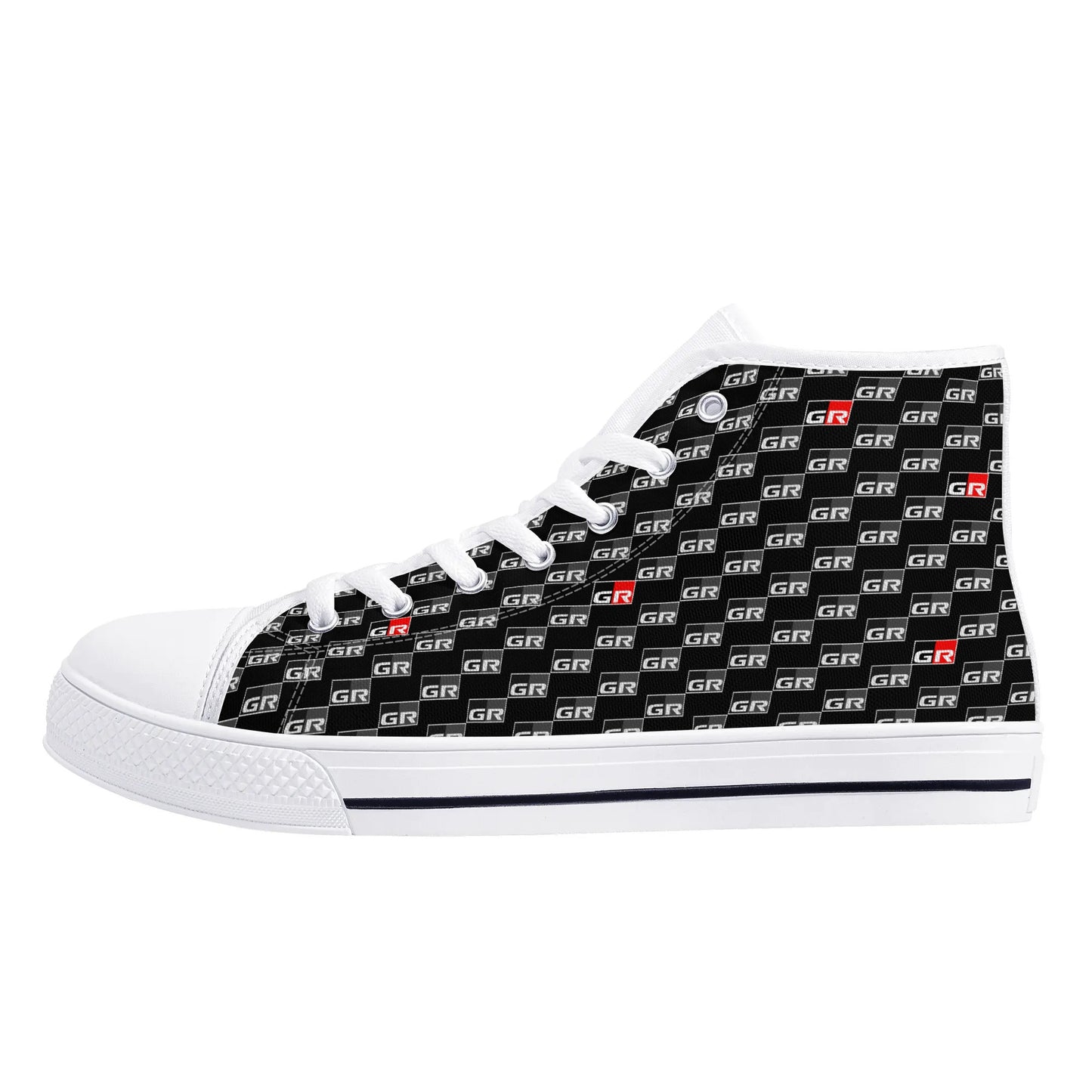 Mens Rubber High Top Canvas Shoes - GRs