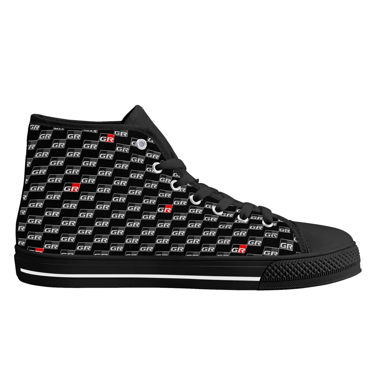 Mens Rubber High Top Canvas Shoes - GRs