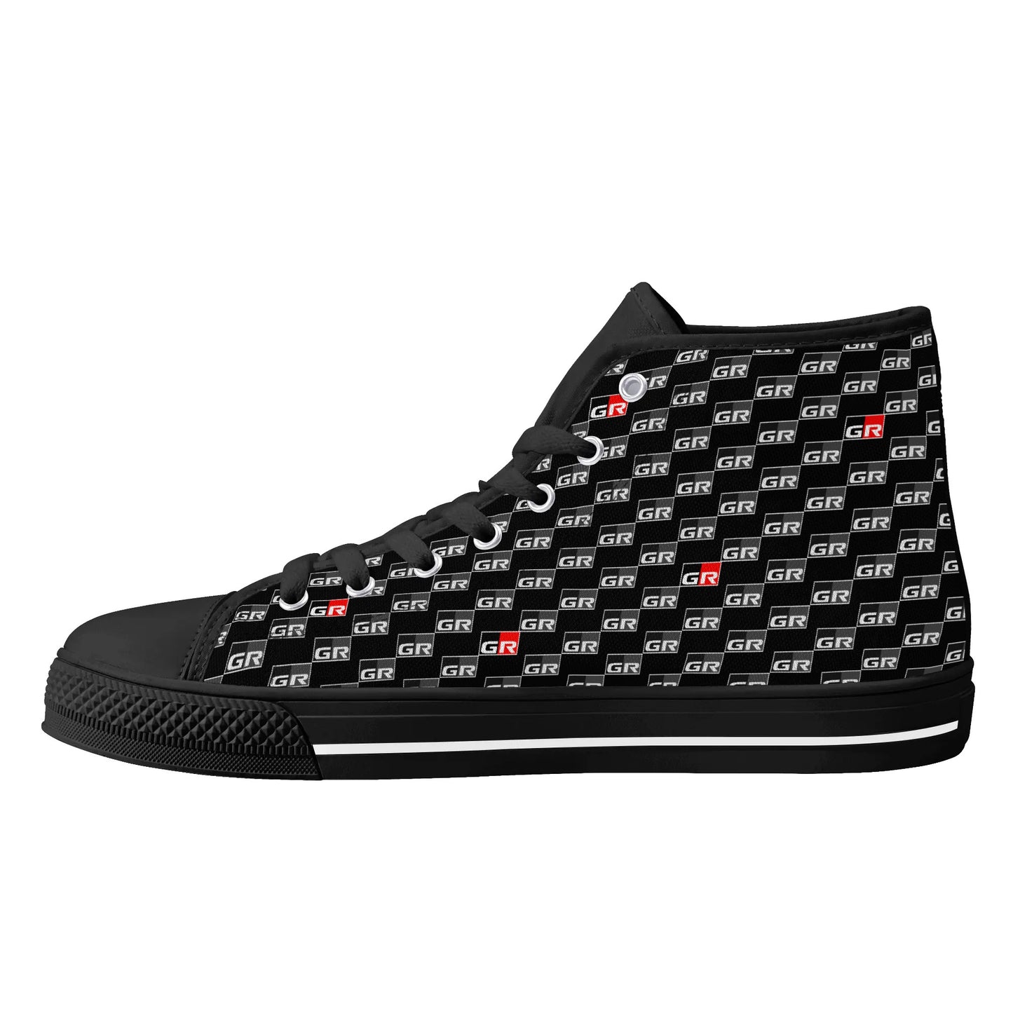 Mens Rubber High Top Canvas Shoes - GRs