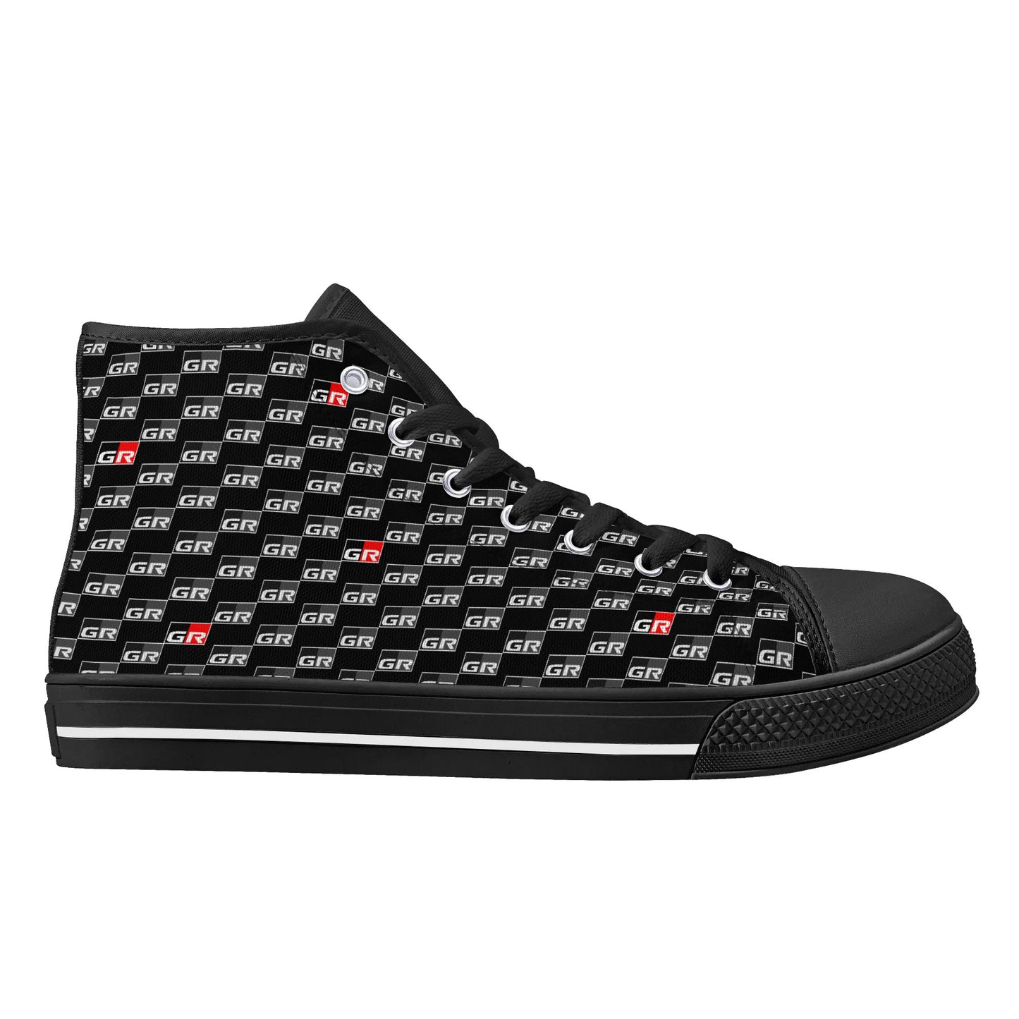 Mens Rubber High Top Canvas Shoes - GRs