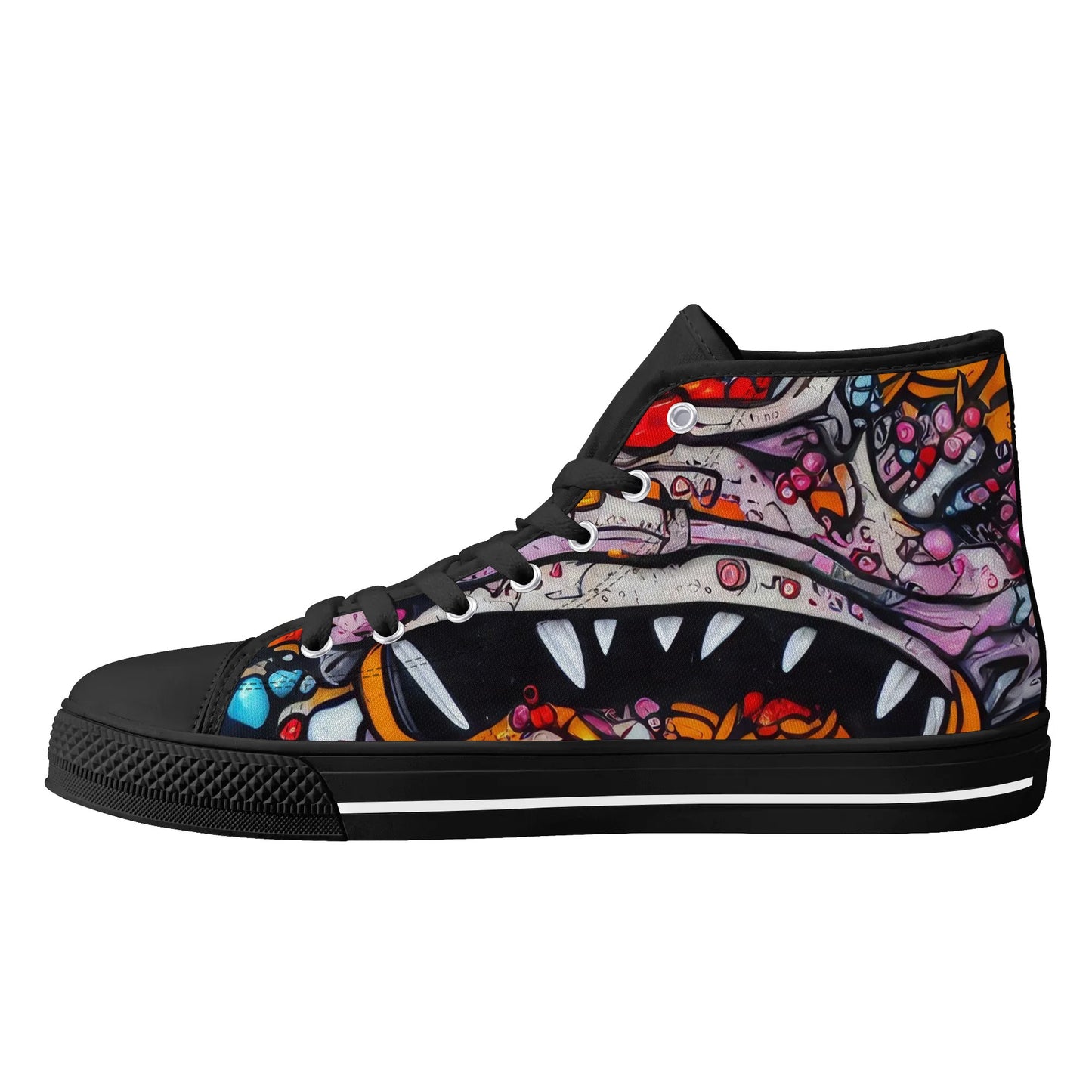 Mens Rubber High Top Canvas Shoes - Sushi