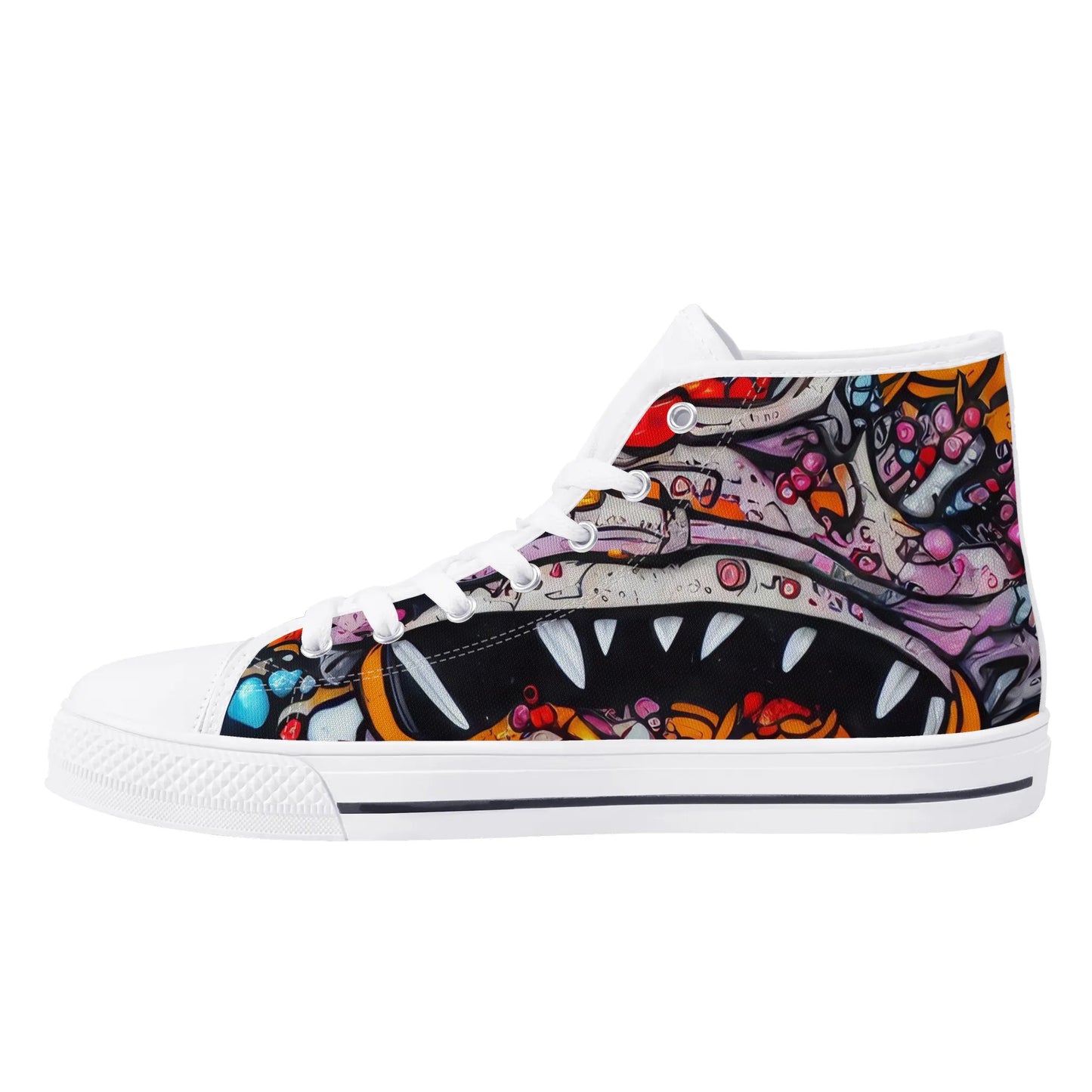 Womens Rubber High Top Canvas Shoes - Sushi