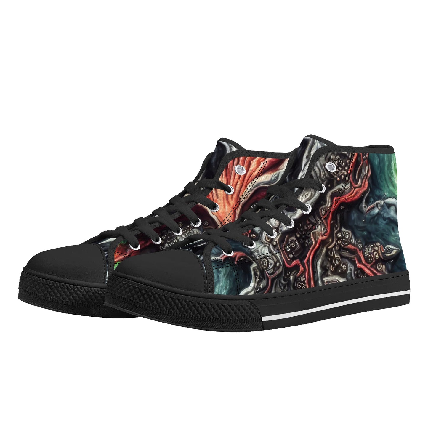 Mens High Top Canvas Shoes - Pain