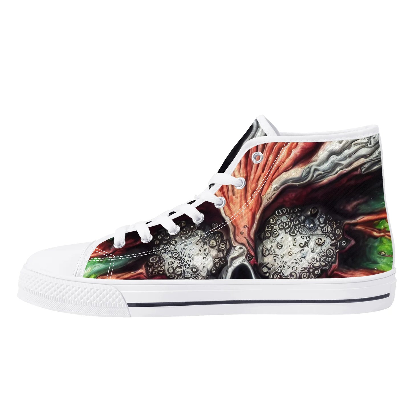 Mens High Top Canvas Shoes - Pain