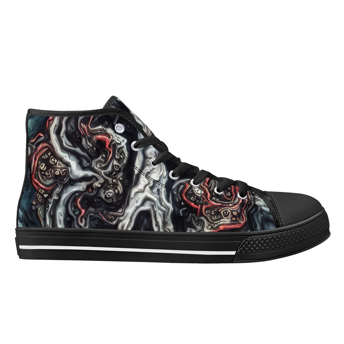 Mens High Top Canvas Shoes - Pain