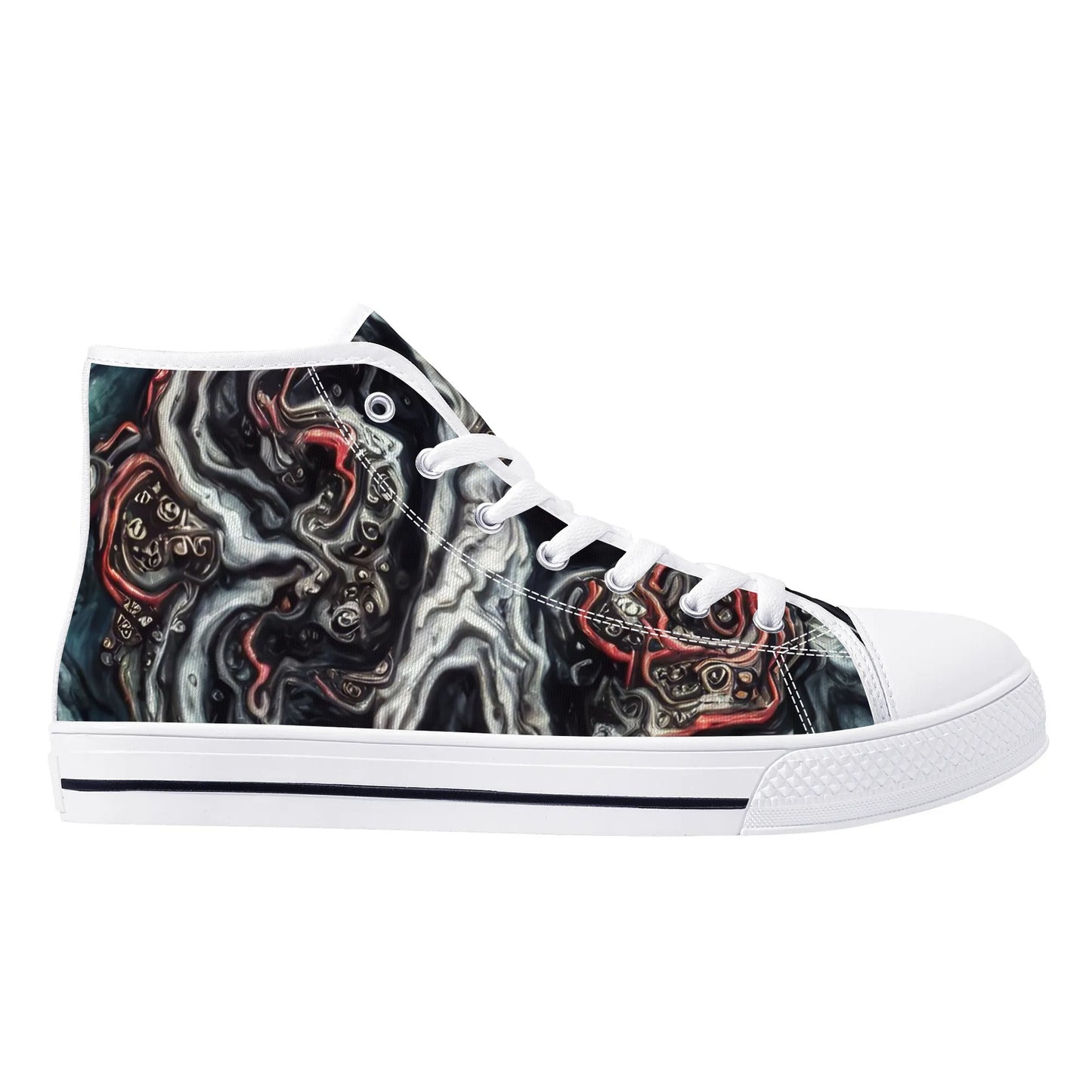 Mens High Top Canvas Shoes - Pain