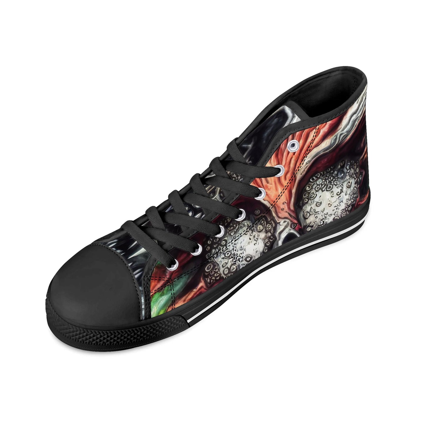 Mens High Top Canvas Shoes - Pain