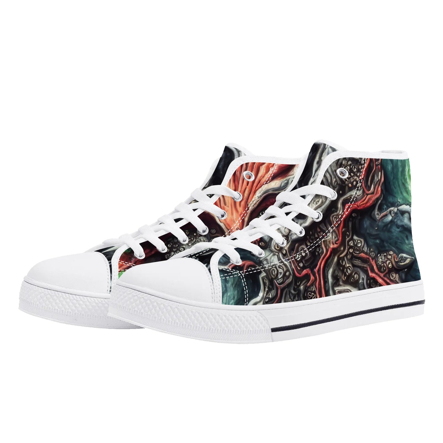 Mens High Top Canvas Shoes - Pain