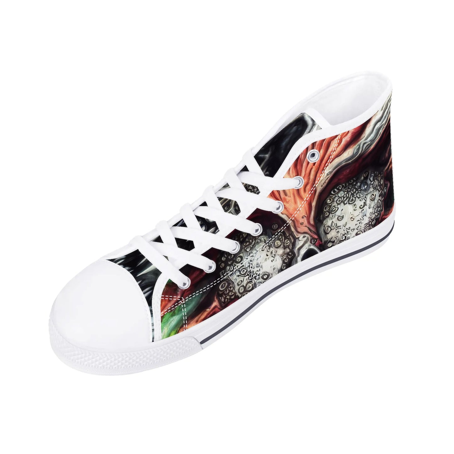 Mens High Top Canvas Shoes - Pain