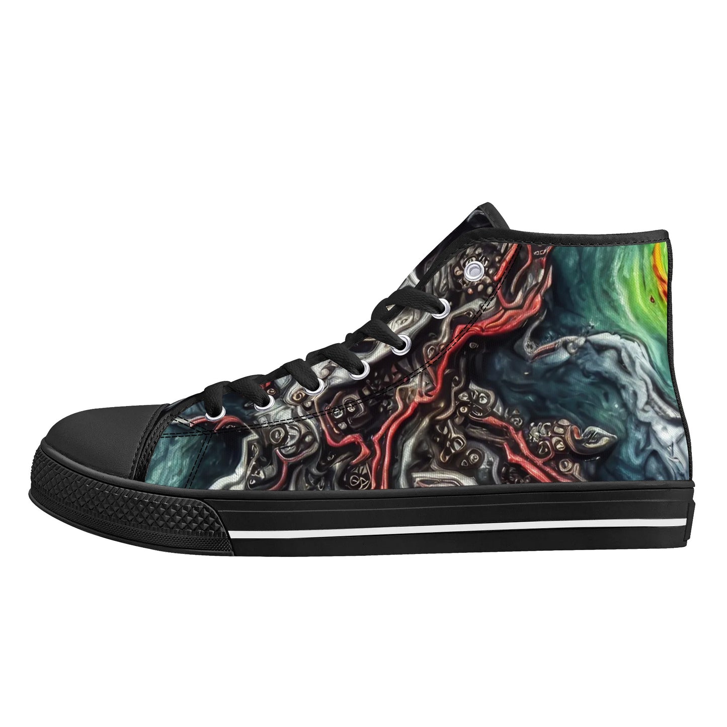 Mens High Top Canvas Shoes - Pain