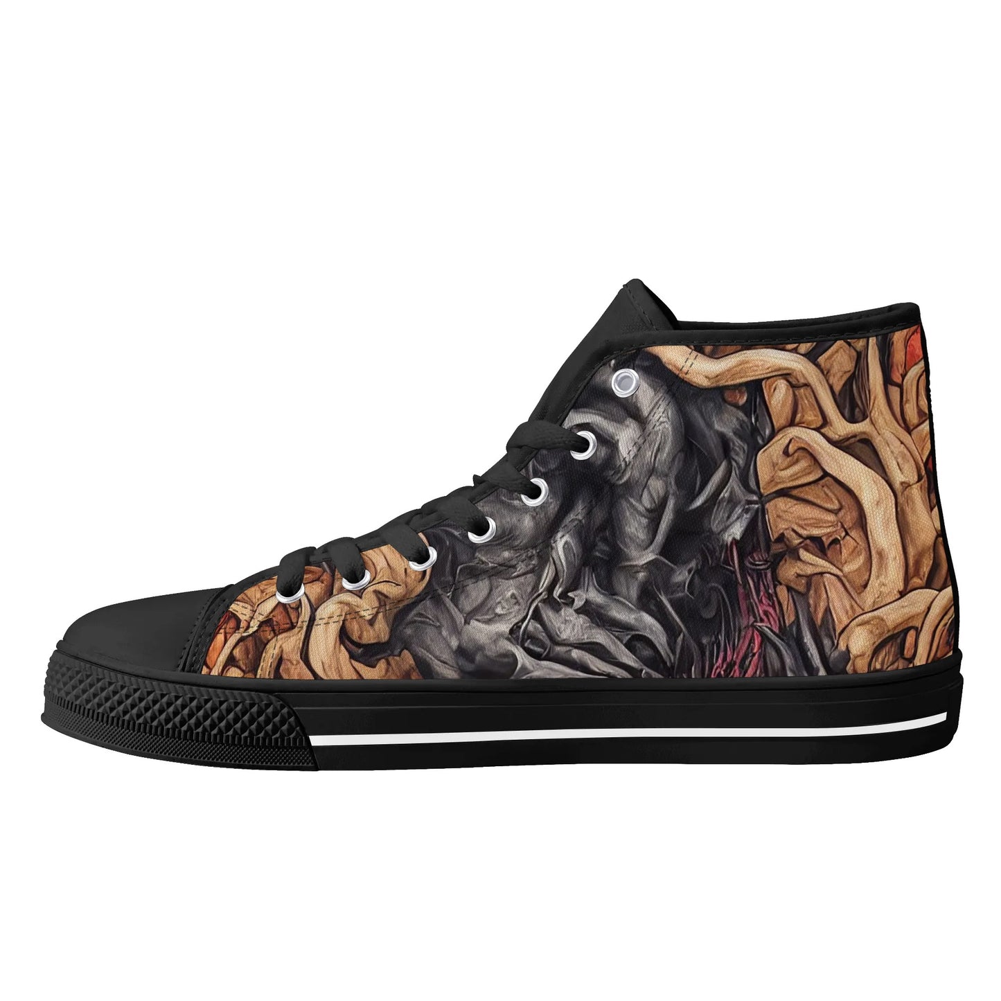 Mens Rubber High Top Canvas Shoes - Dispair