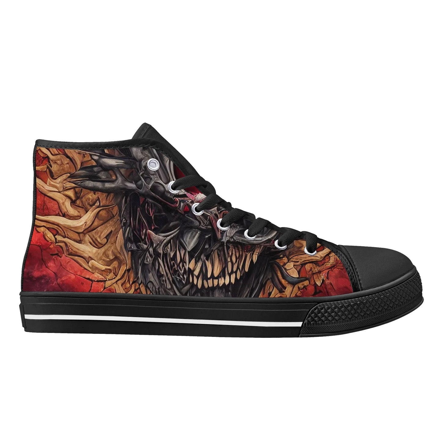 Mens Rubber High Top Canvas Shoes - Dispair