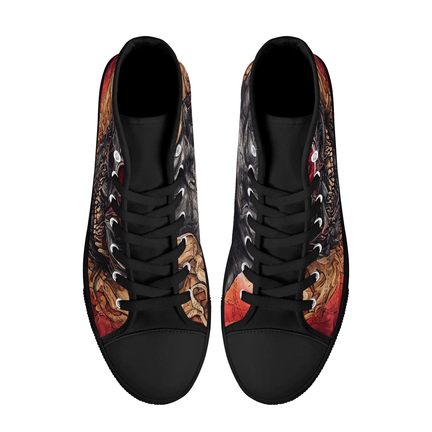 Mens Rubber High Top Canvas Shoes - Dispair