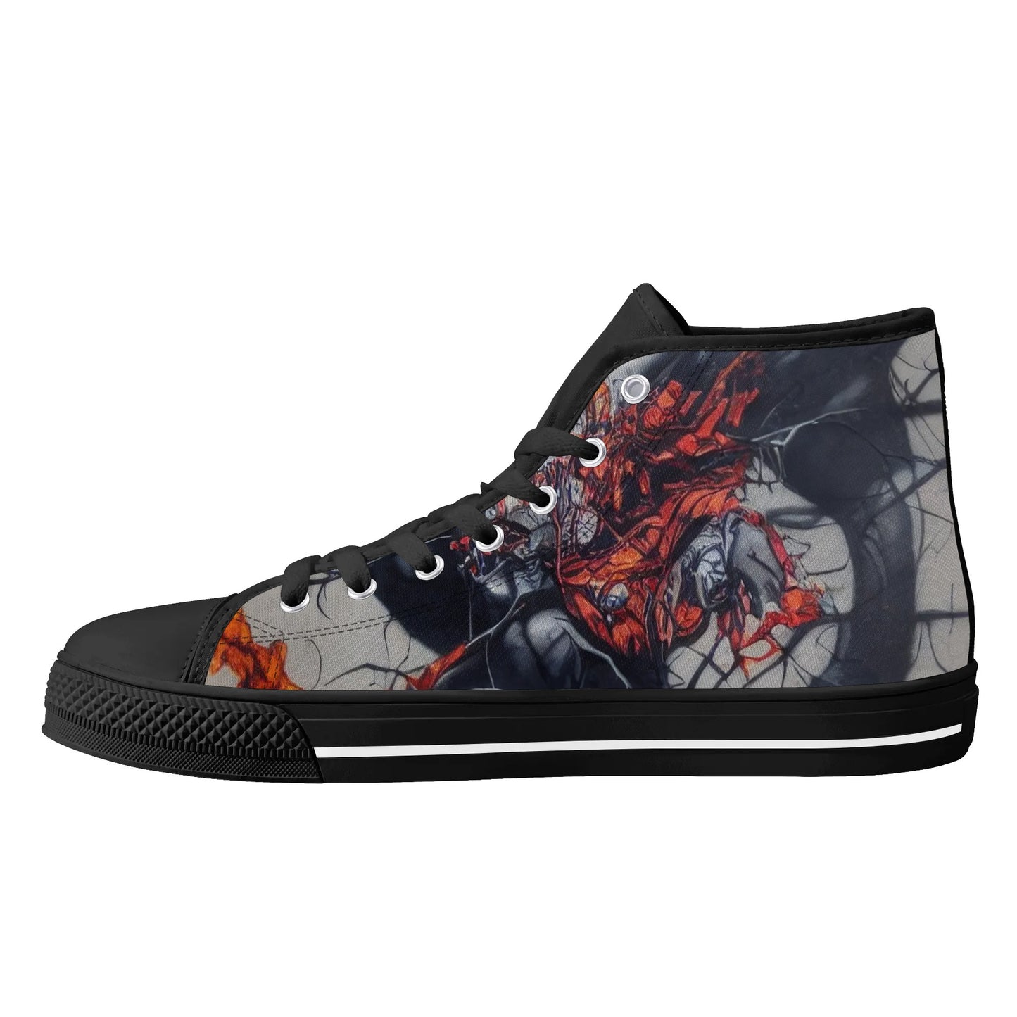 Mens Rubber High Top Canvas Shoes - Circus