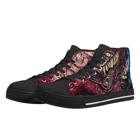 Mens Rubber High Top Canvas Shoes - Roadkill