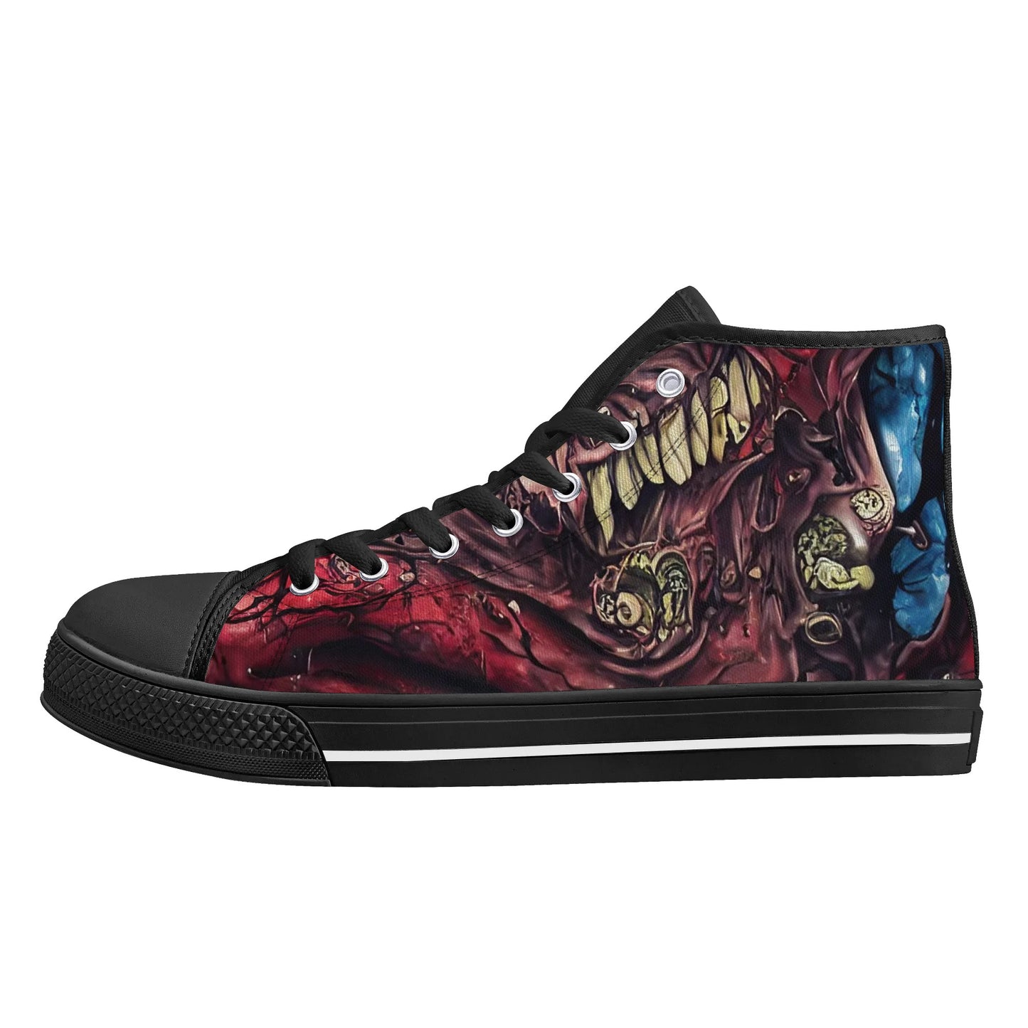 Mens Rubber High Top Canvas Shoes - Roadkill