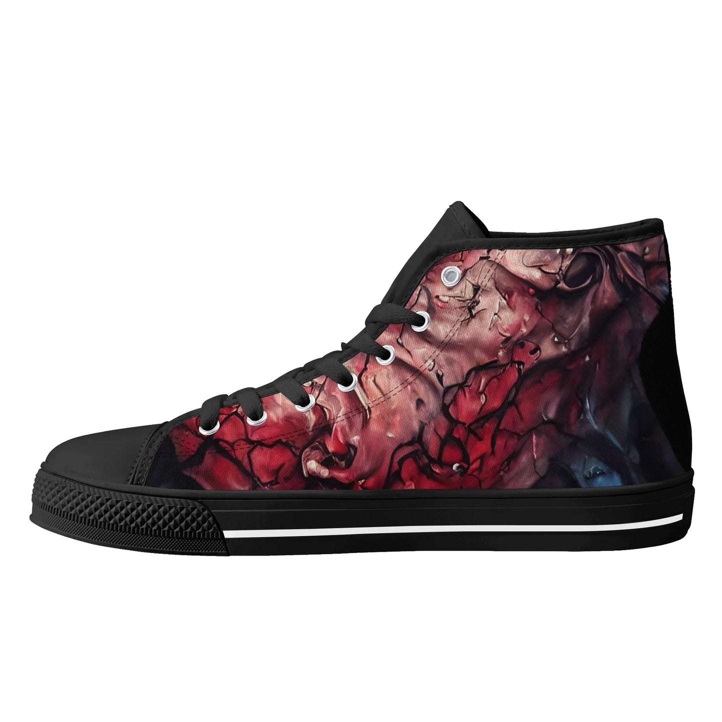 Mens Rubber High Top Canvas Shoes - Roadkill