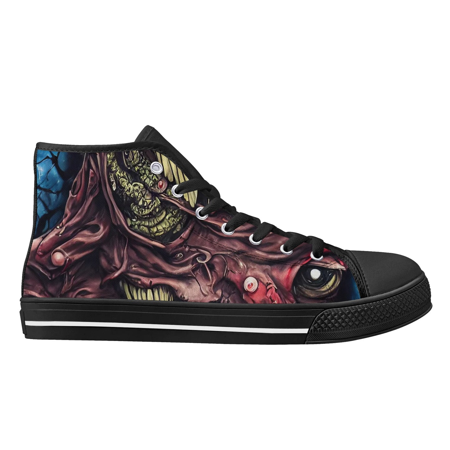 Mens Rubber High Top Canvas Shoes - Roadkill