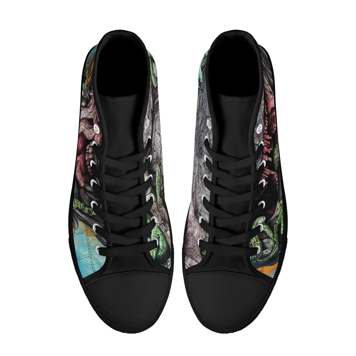 Mens Rubber High Top Canvas Shoes - Helium