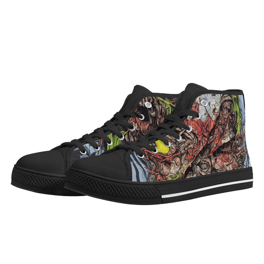 Mens Rubber High Top Canvas Shoes - Indi Air