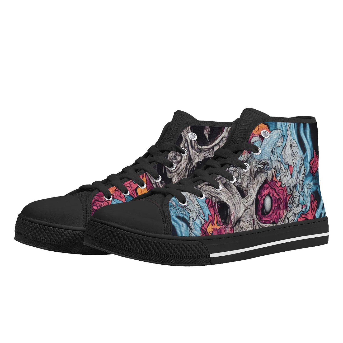 Mens Rubber High Top Canvas Shoes - Atomic