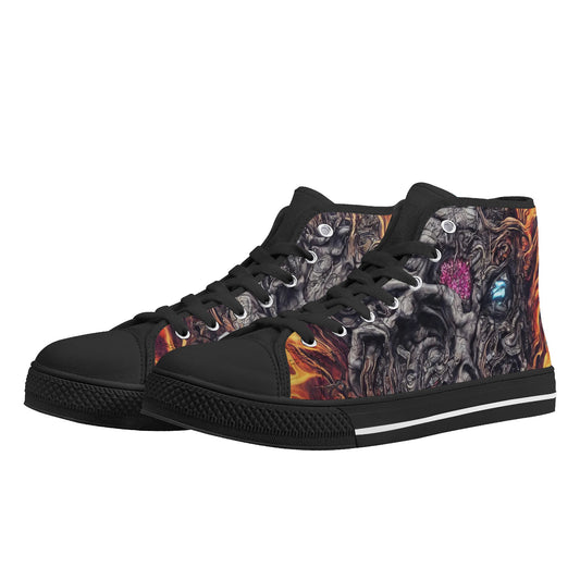 Mens Rubber High Top Canvas Shoes - Fusion