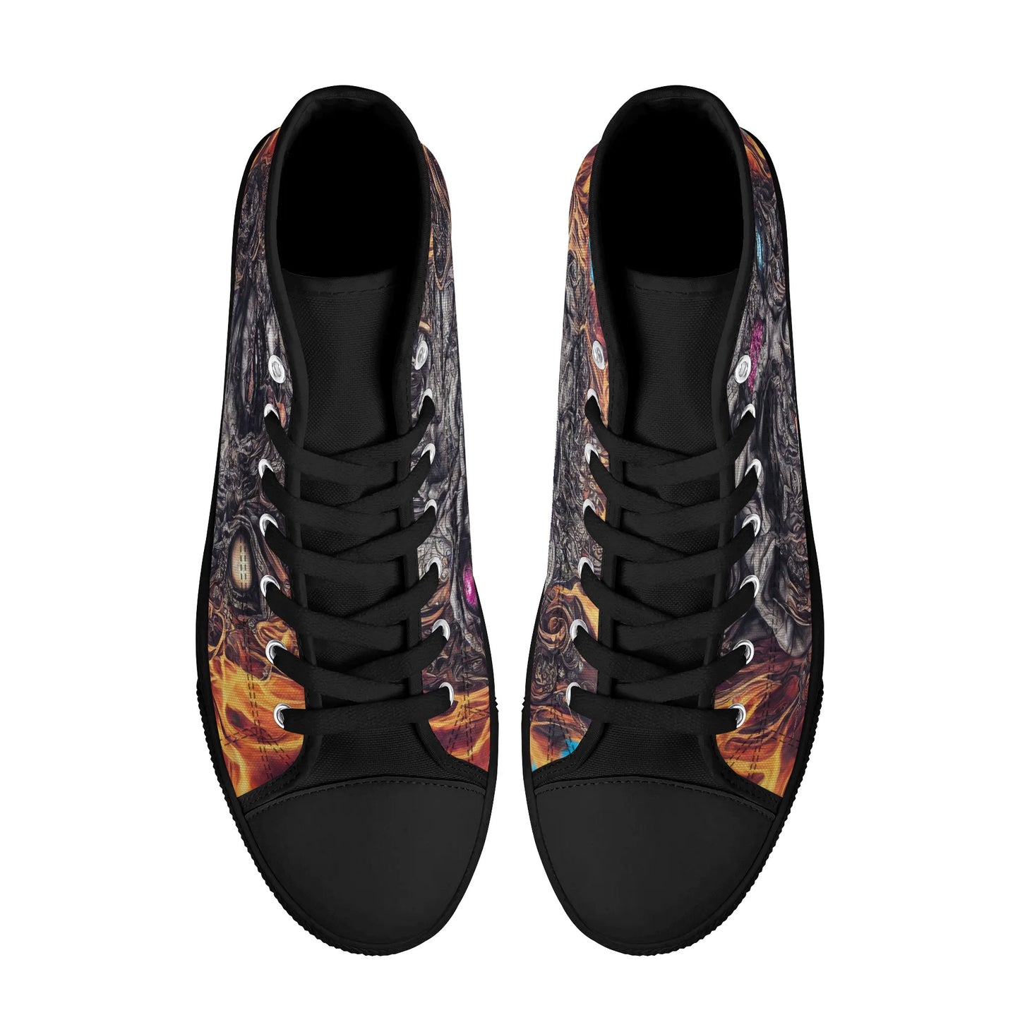 Mens Rubber High Top Canvas Shoes - Fusion