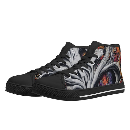 Mens Rubber High Top Canvas Shoes - Soul