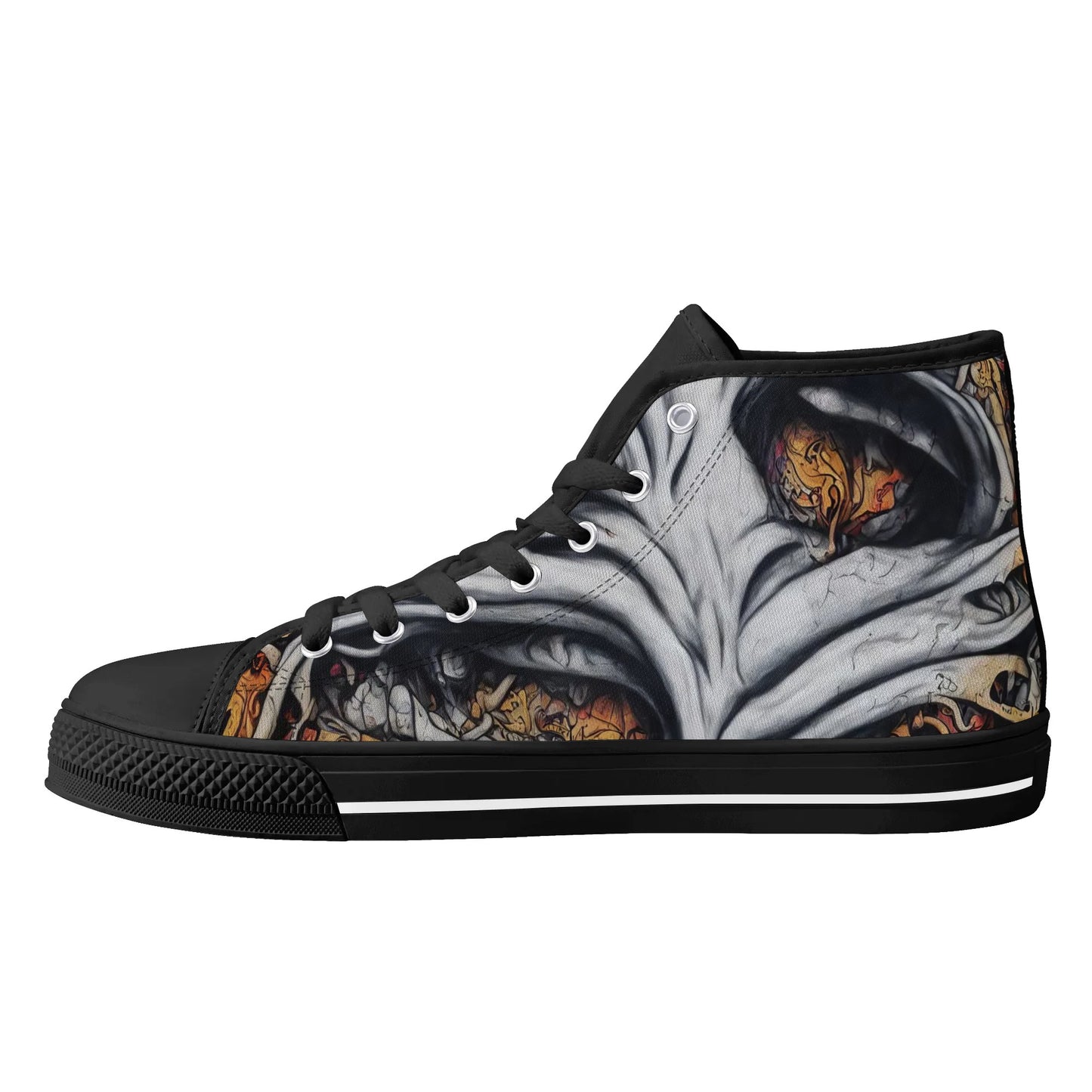 Mens Rubber High Top Canvas Shoes - Soul