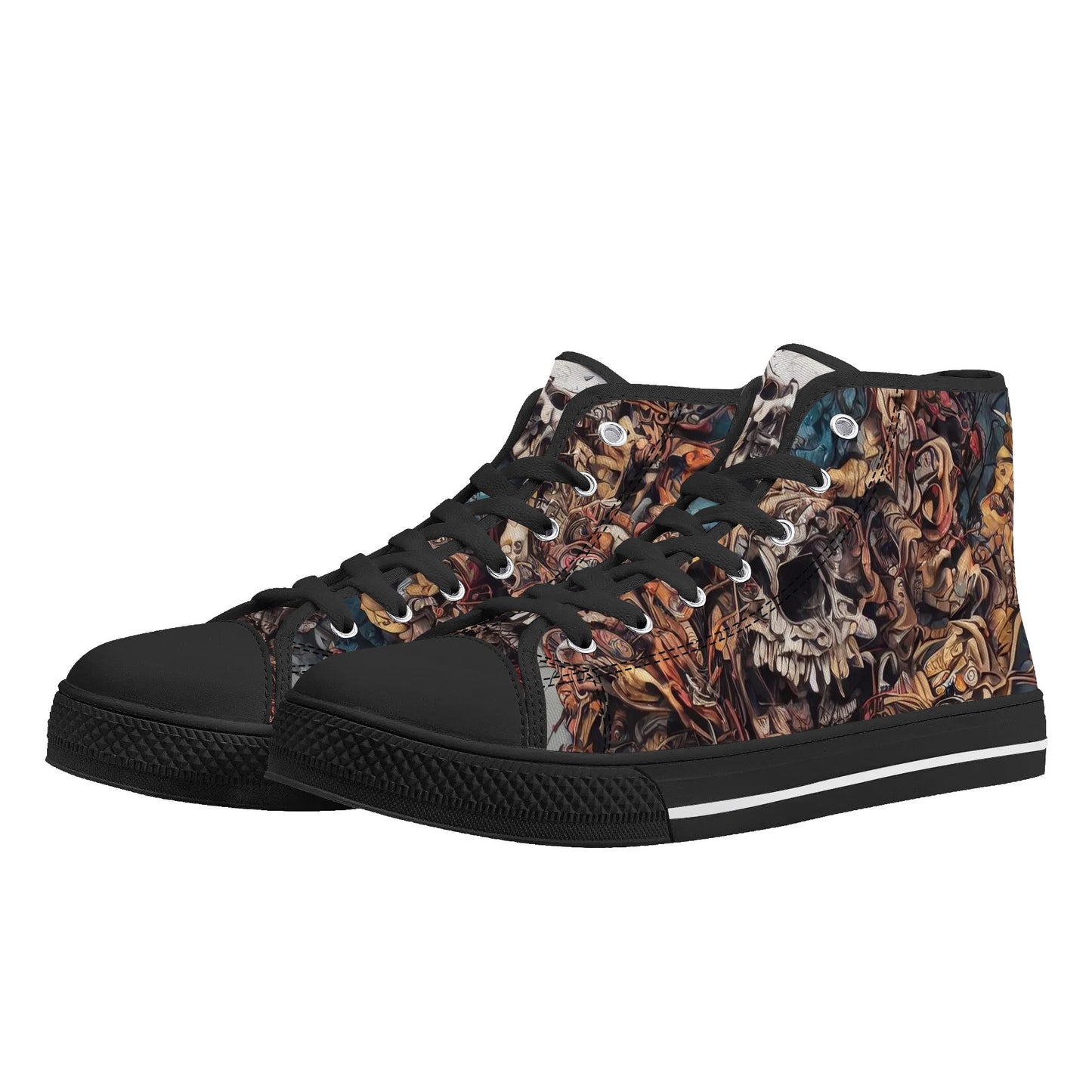 Mens High Top Canvas Shoes - Destroyer