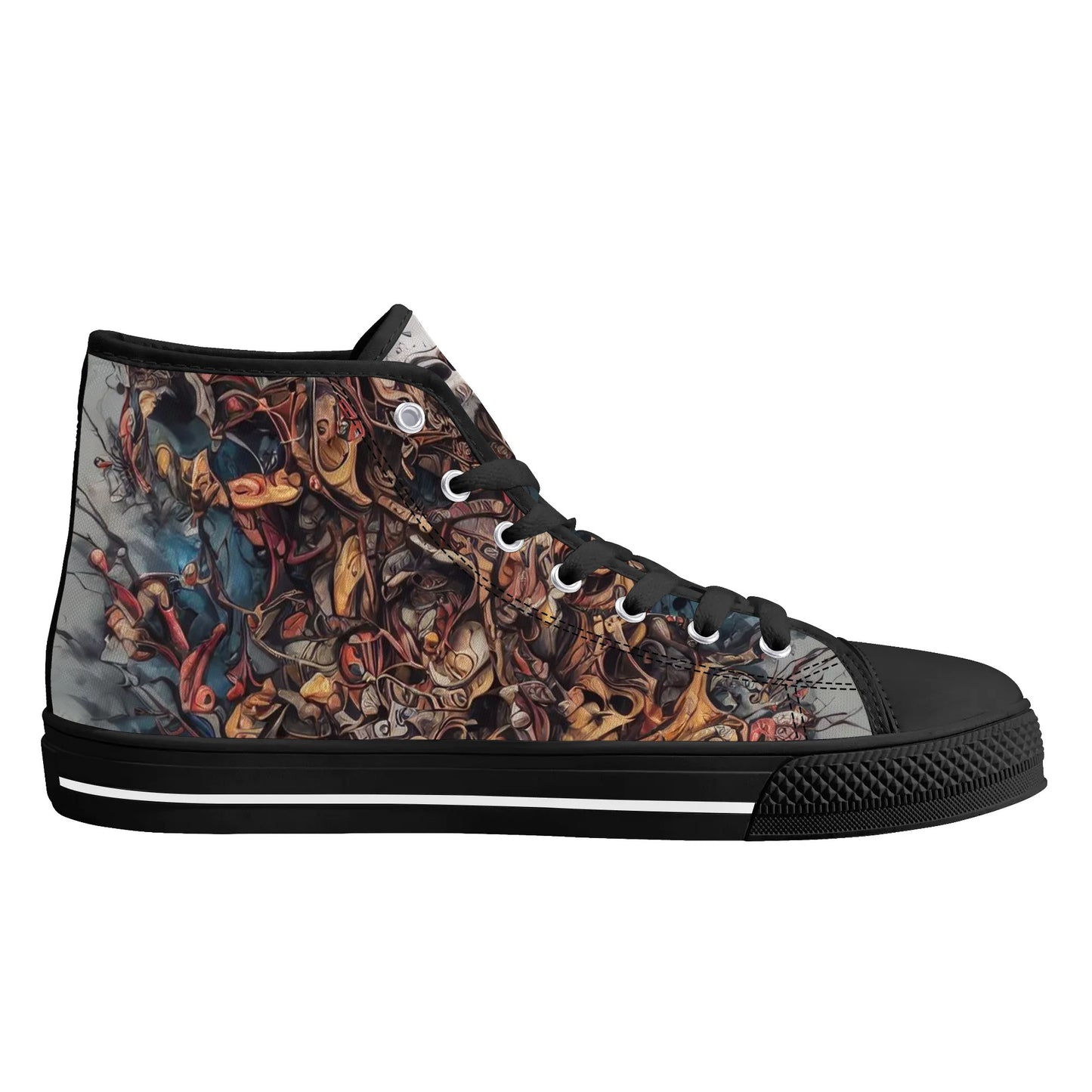 Mens High Top Canvas Shoes - Destroyer