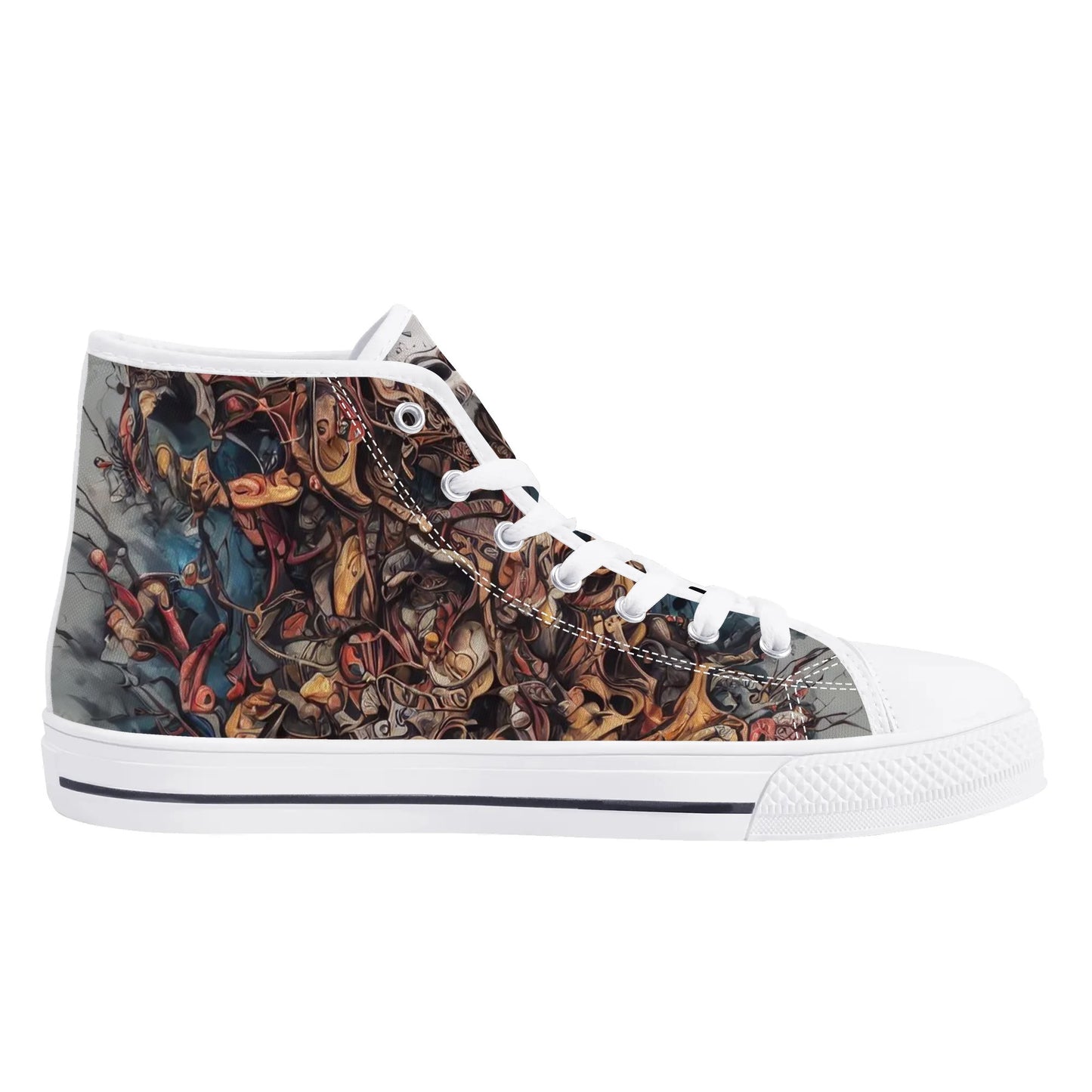 Mens High Top Canvas Shoes - Destroyer