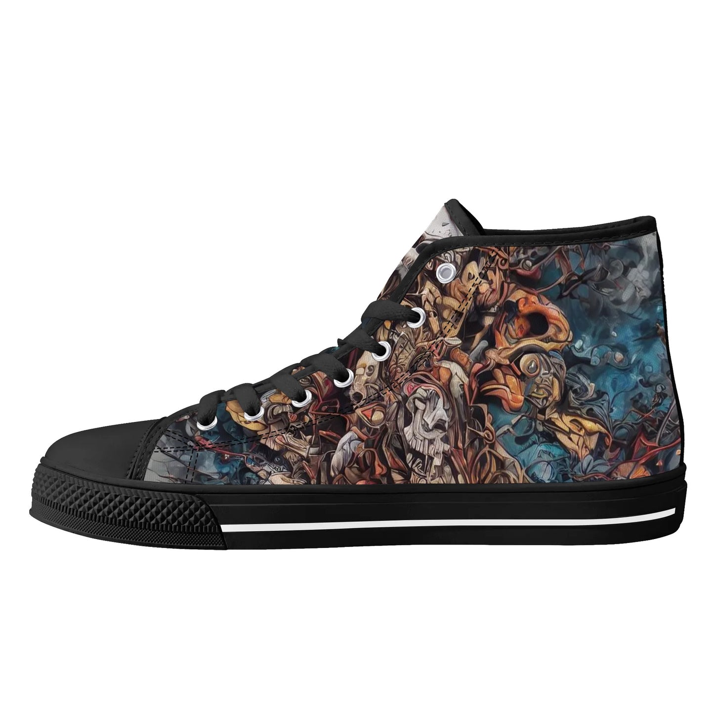 Mens High Top Canvas Shoes - Destroyer