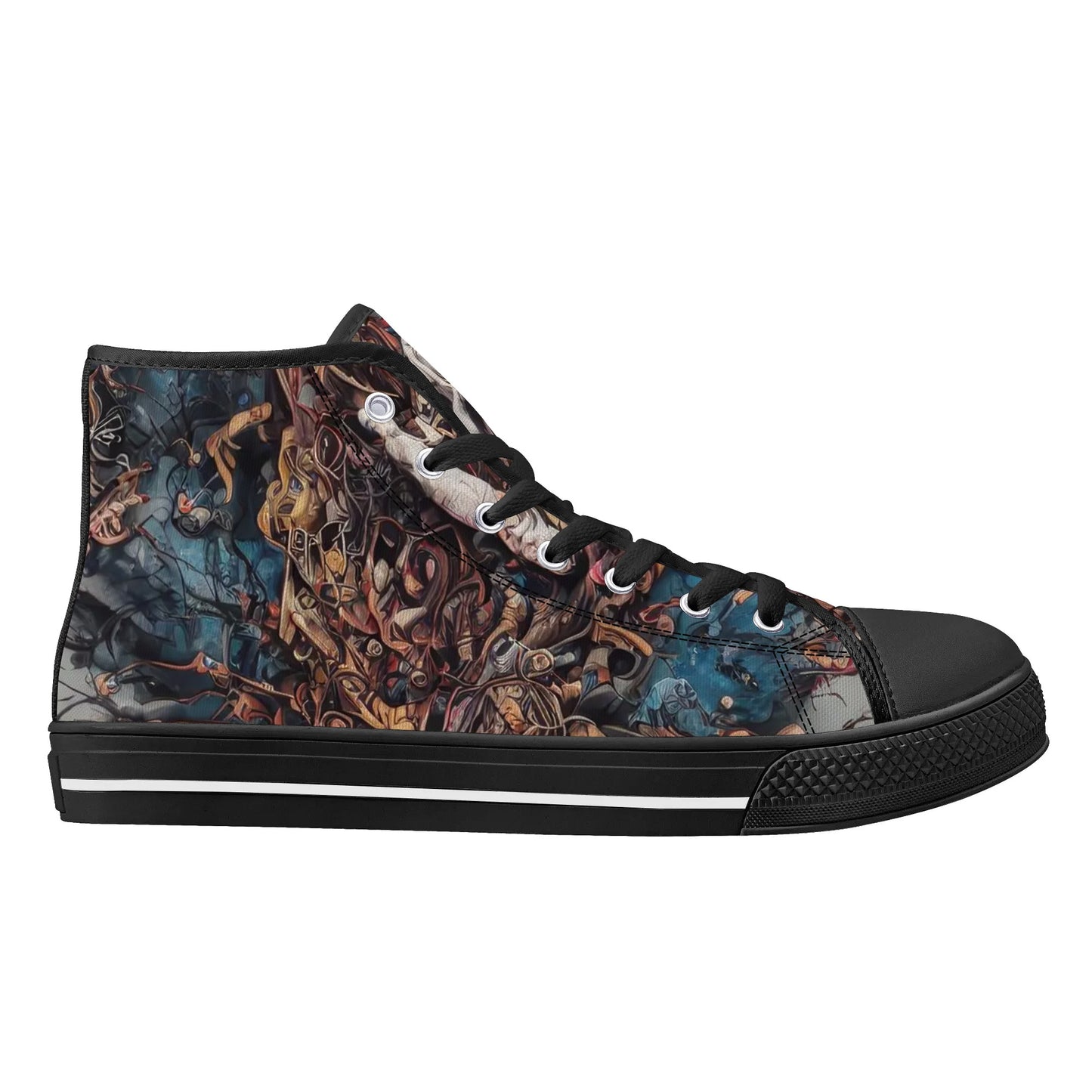 Mens High Top Canvas Shoes - Destroyer