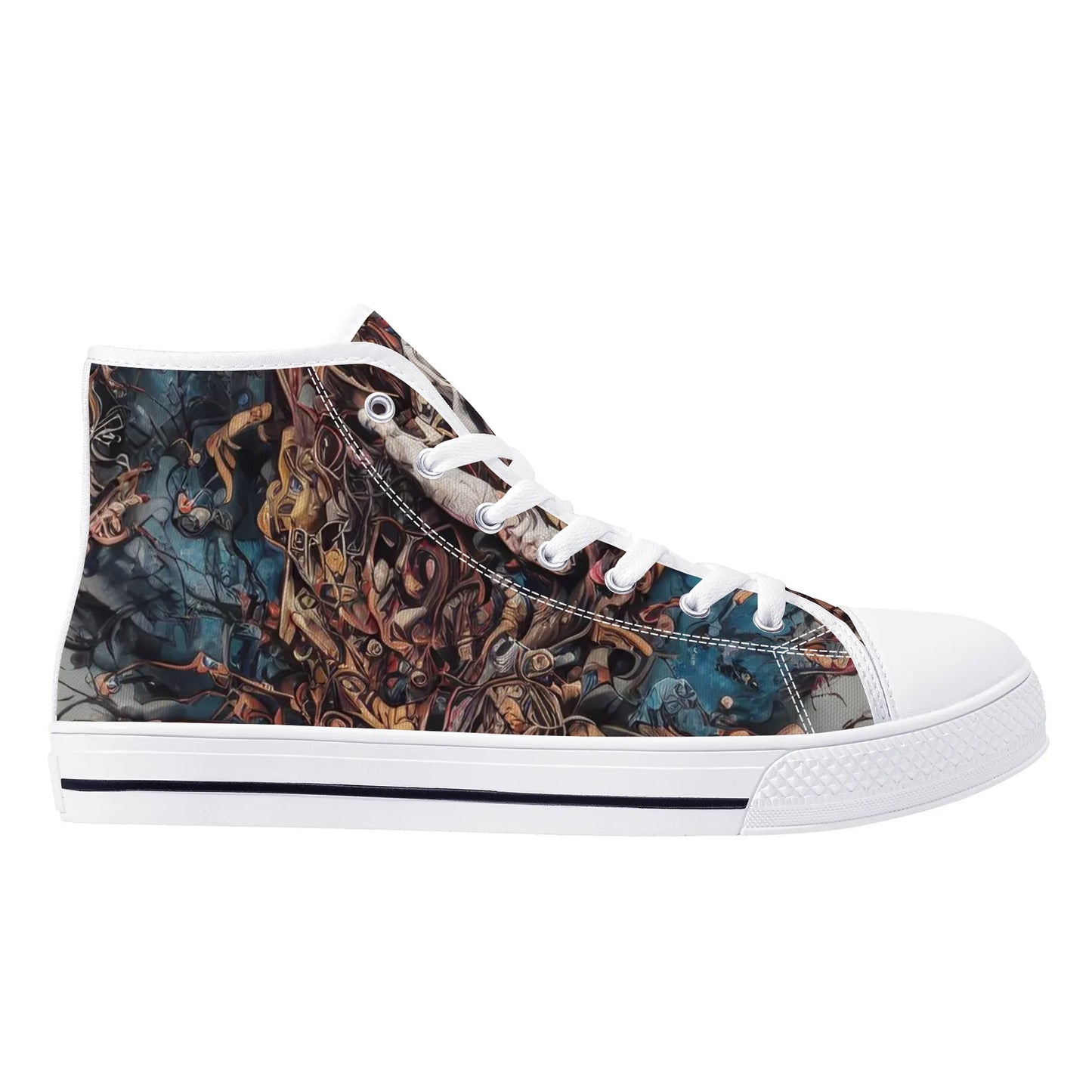 Mens High Top Canvas Shoes - Destroyer