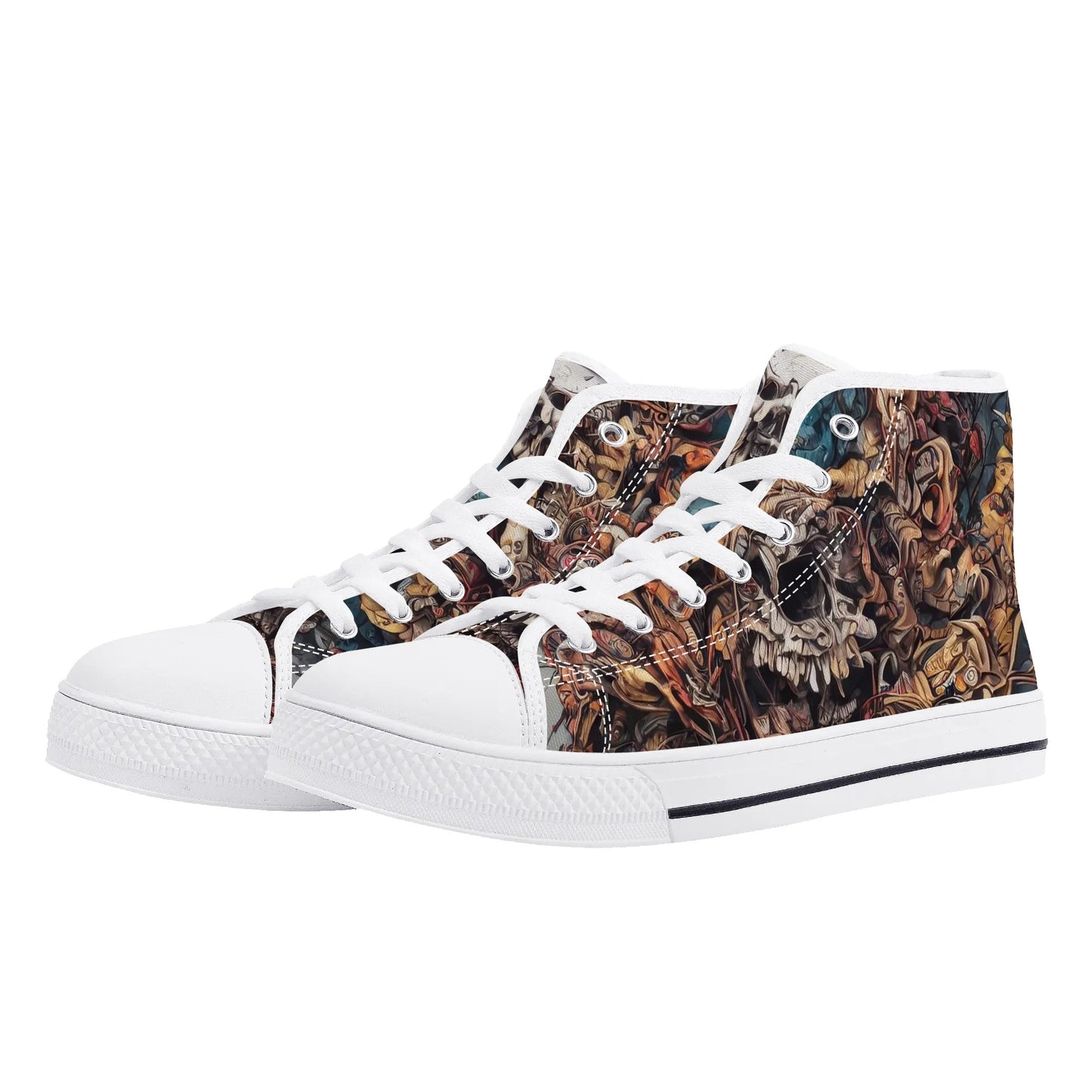 Mens High Top Canvas Shoes - Destroyer